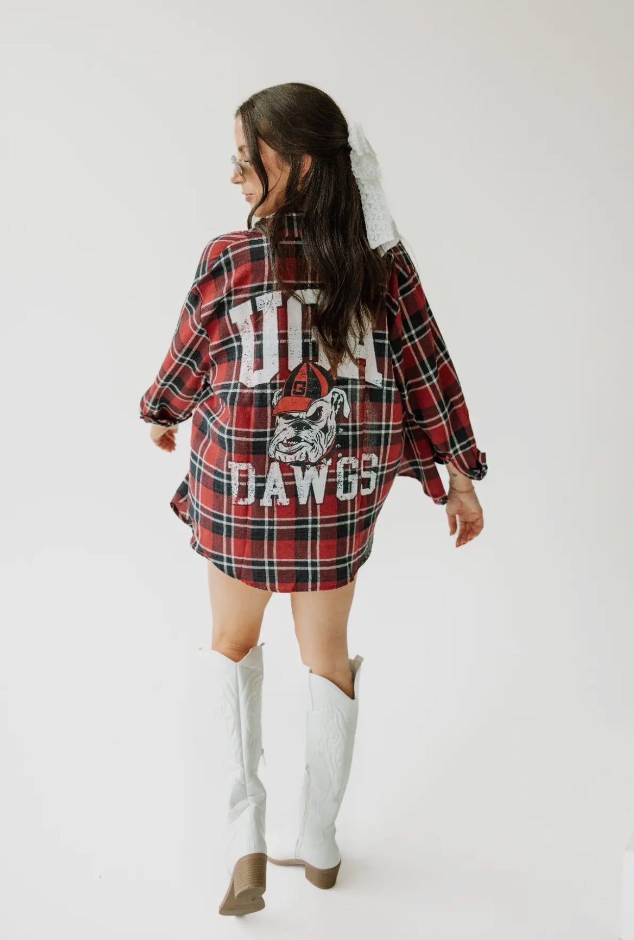 UGA fall collection Georgia oversized flannel