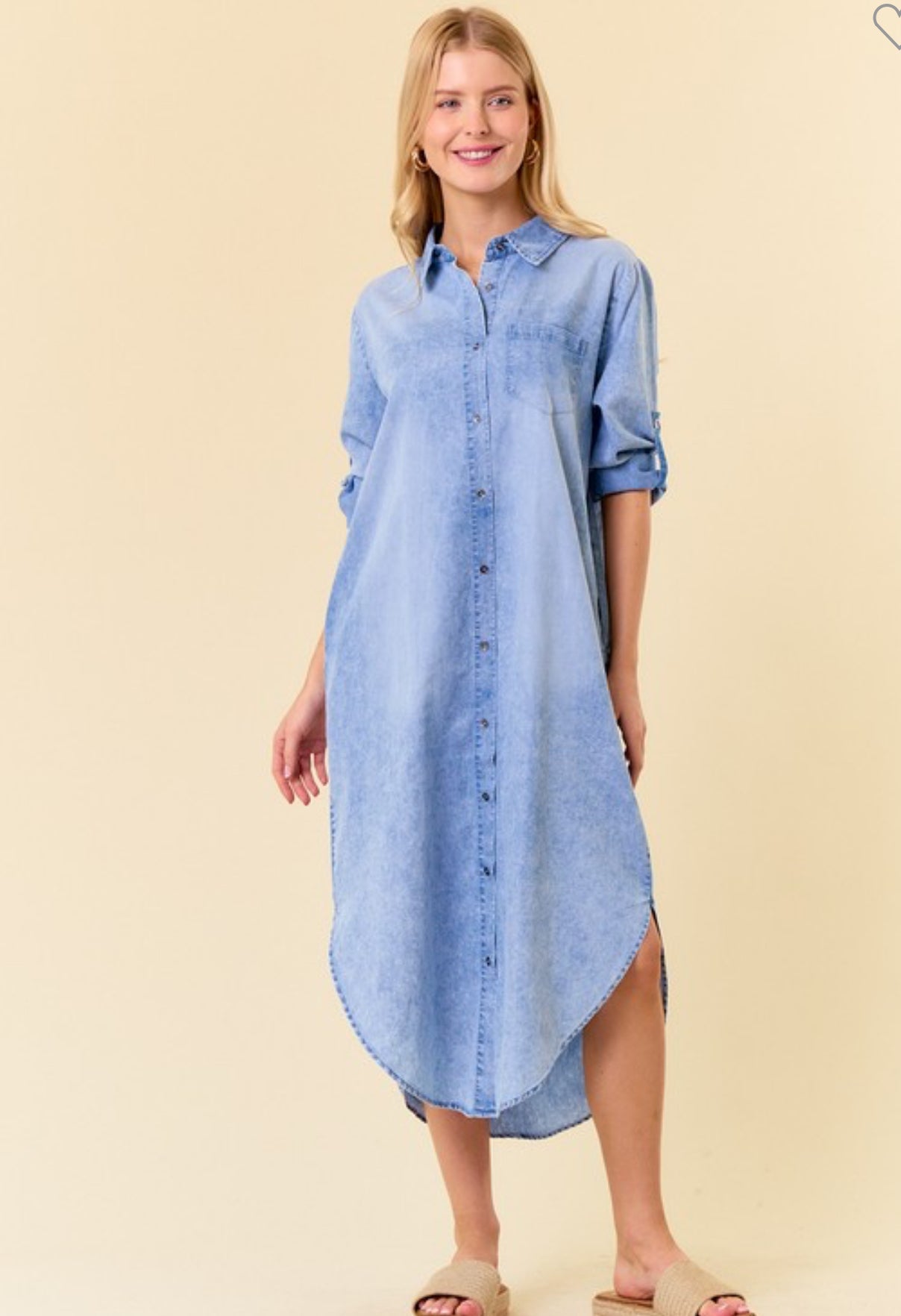 Fall collection denim dress black or blue denim