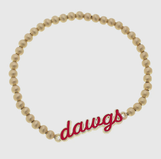 Georgia bulldogs licensed enamel script stretch bracelet