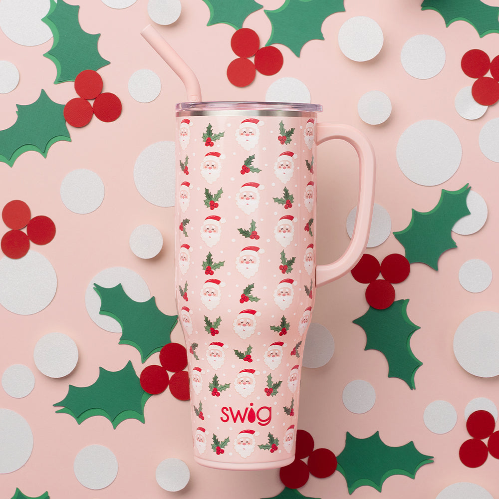 Swig mega mug 40 oz Santa tumbler Christmas