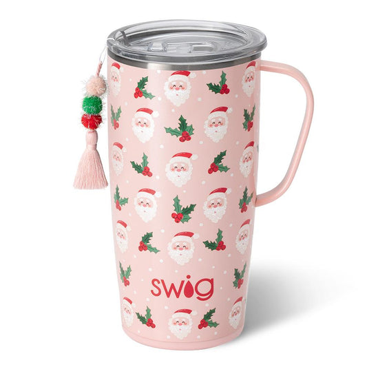 Swig 22 ounce travel Santa mug