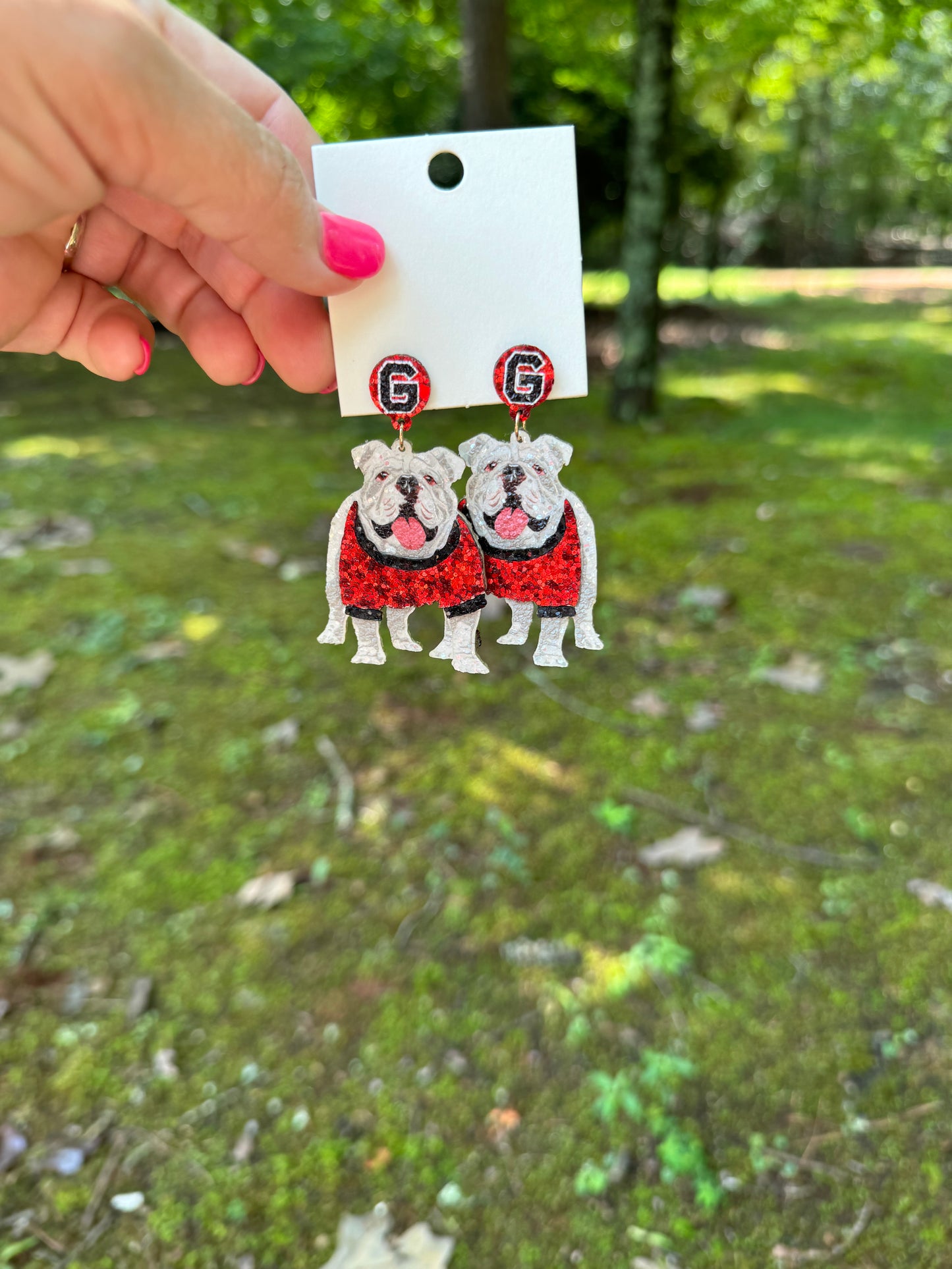 Dog earrings