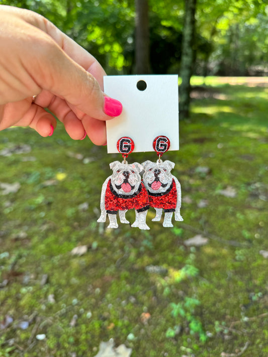 Dog earrings