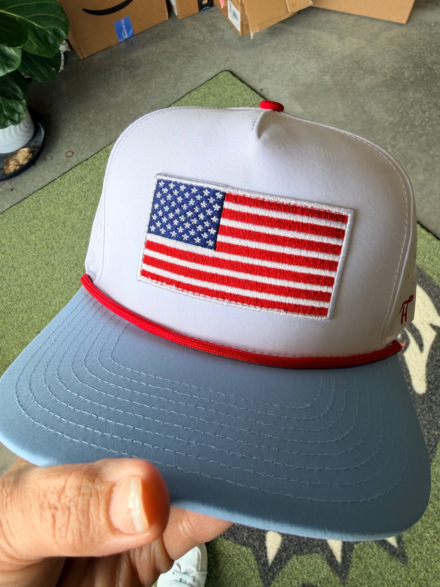 Flag hat rope hat