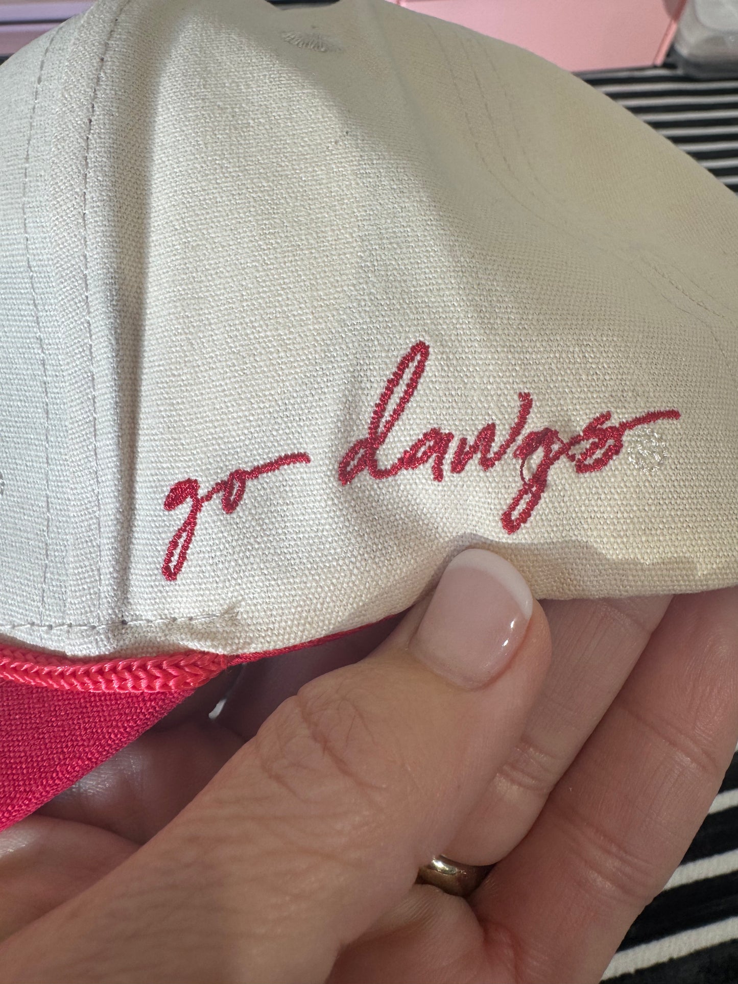 Canvas trucker hat licensed