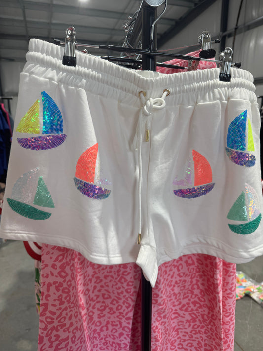 Sailboat shorts only sequin warehouse clearance sale