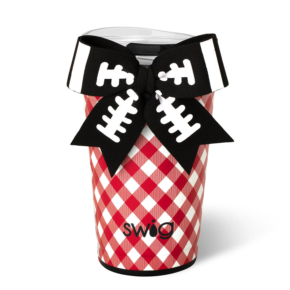 Swig gameday gingham red and black party cup