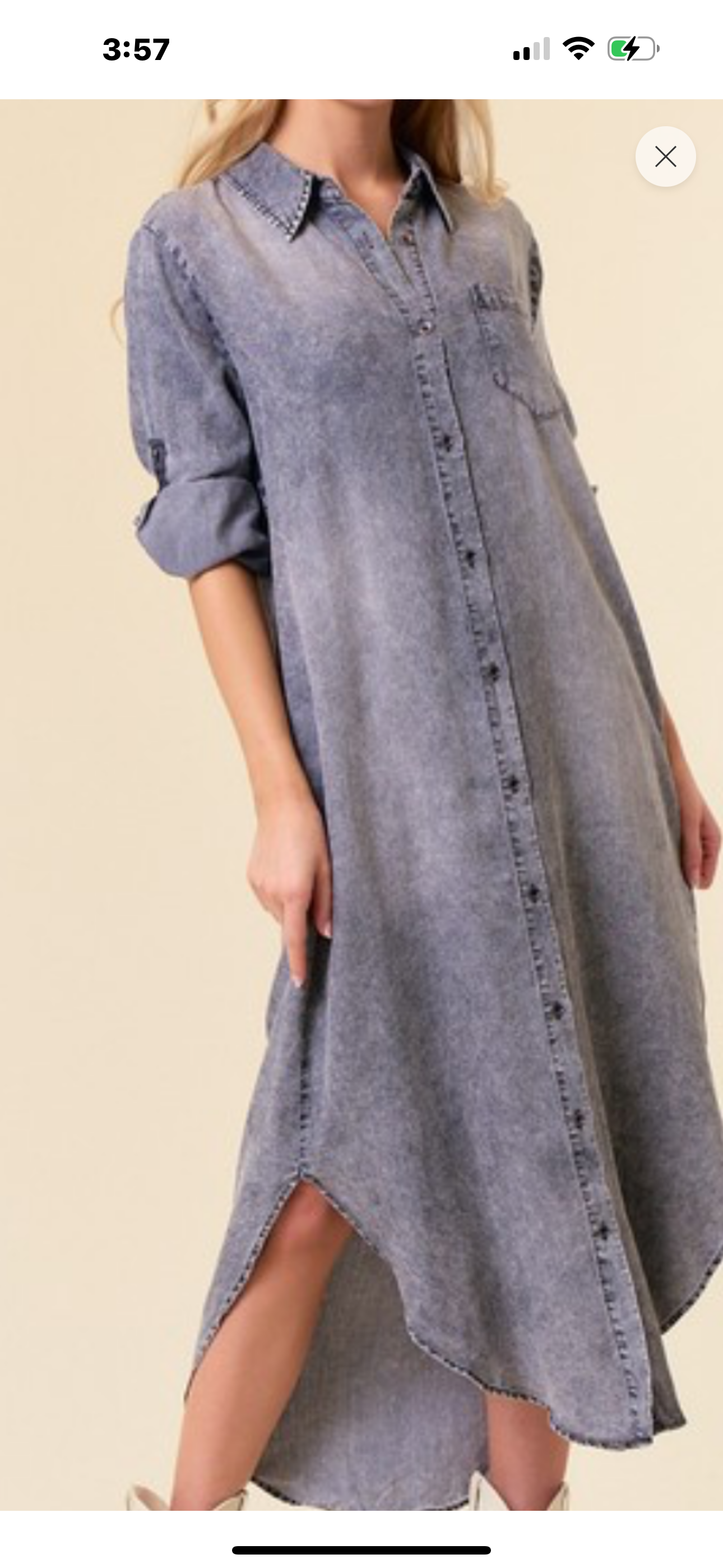 Fall collection denim dress black or blue denim