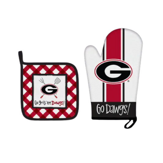 UGA pot holder set licensed