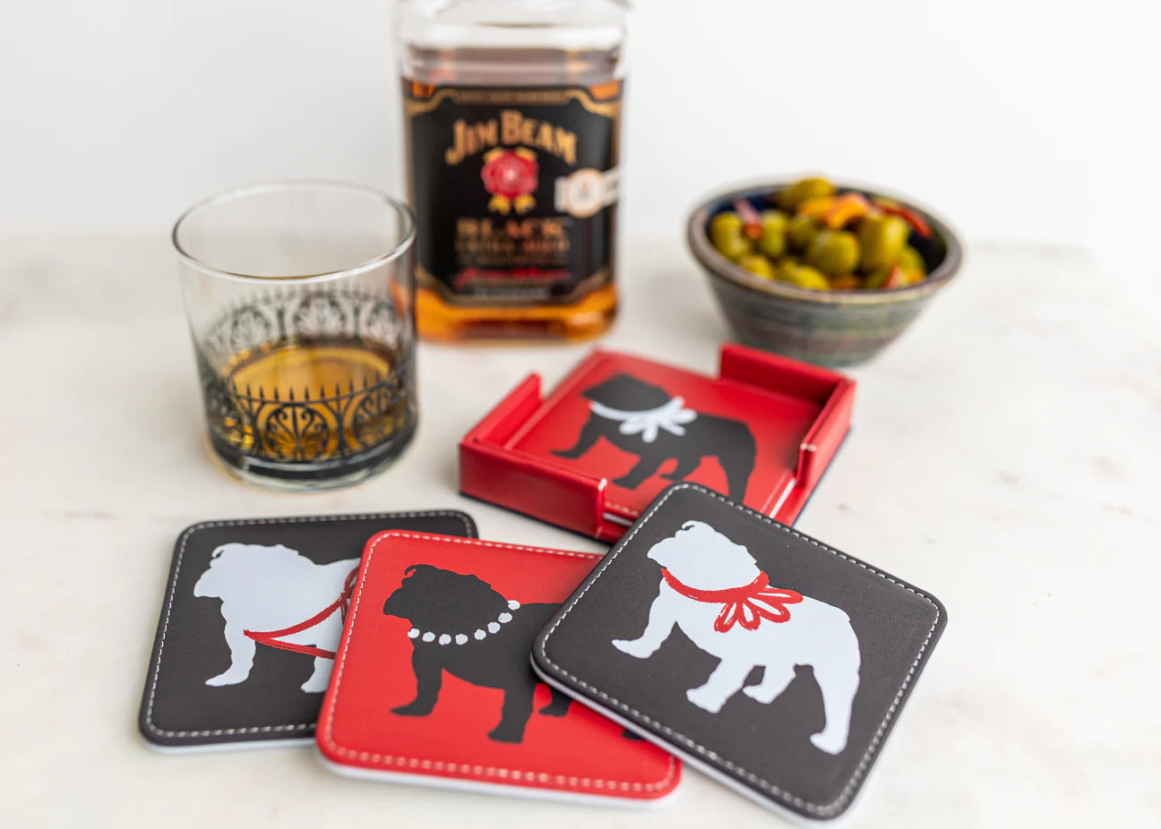 Vegan Leather coasters