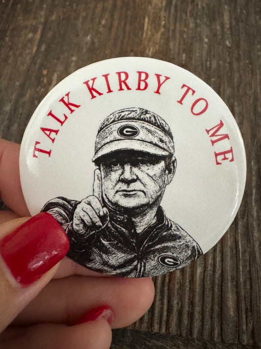 Game day button talk Kirby to me
