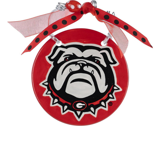 Bulldog ceramic ornament dawg licensed