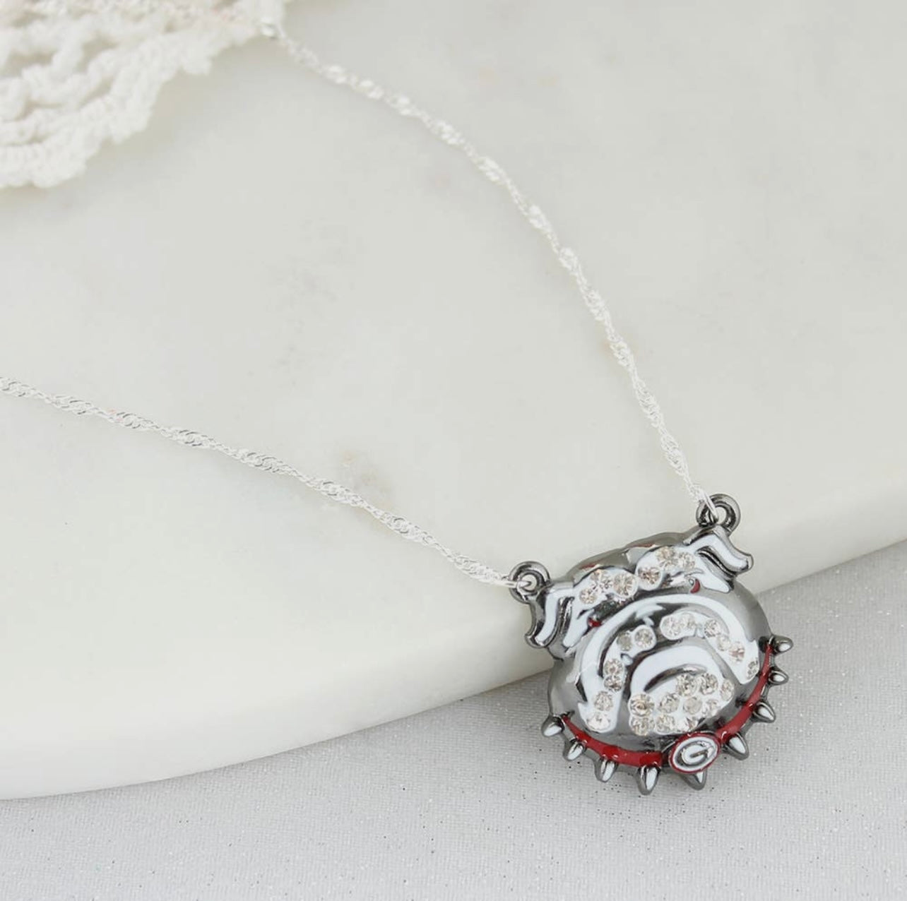 Bulldog licensed necklace