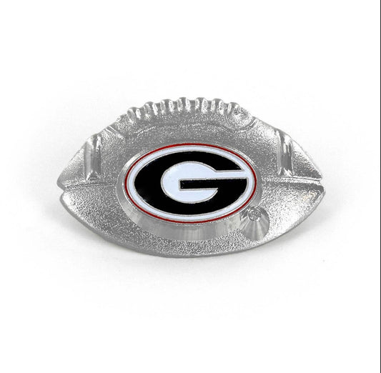 Football pewter pin licensed georgia