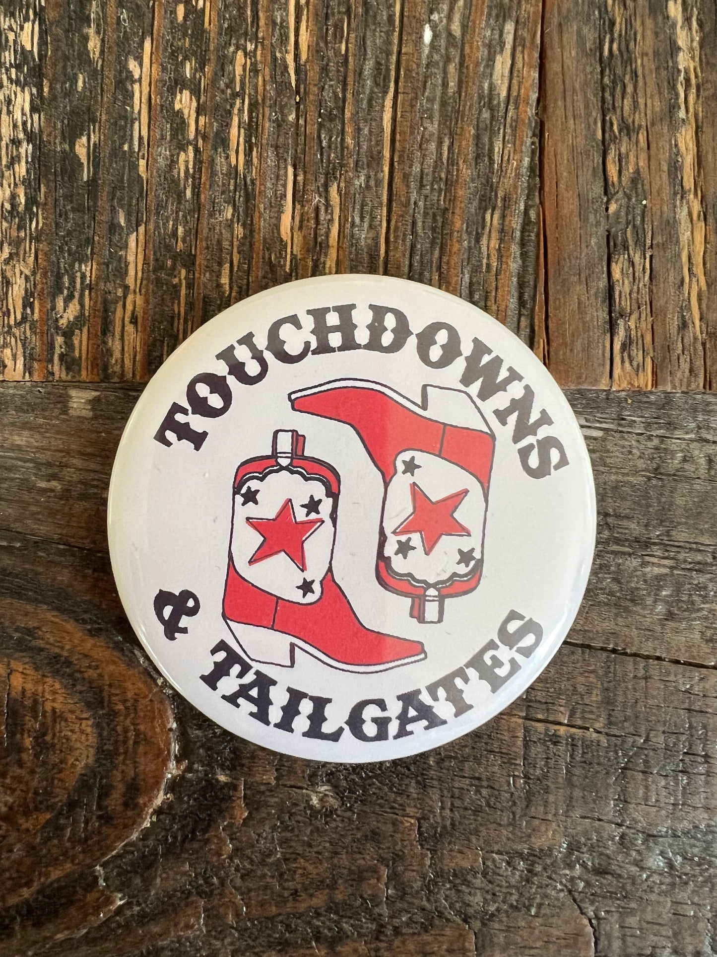 Touchdown and tailgates button